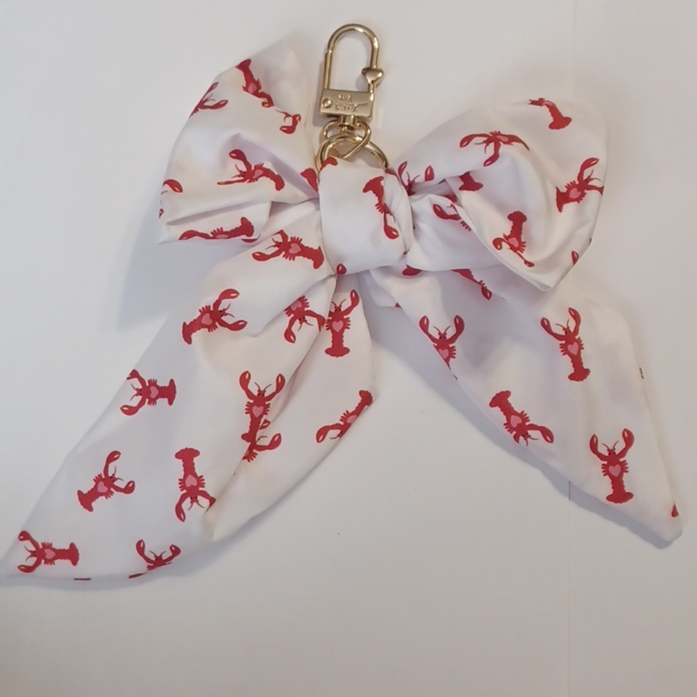 Betsey Johnson Lobster Bow Bag Charm NWOT